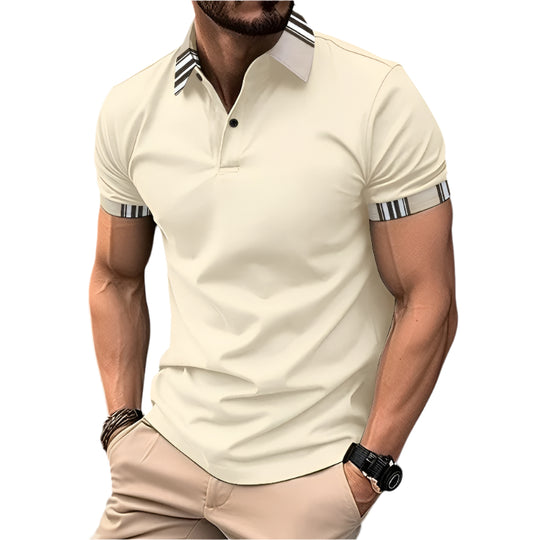 T Skjorte Herre Krage Stripemønster Polyester Uformell 0