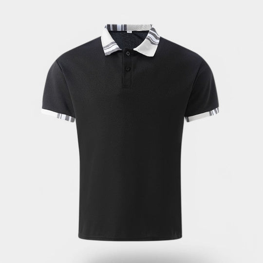 T Skjorte Herre Krage Stripemønster Polyester Uformell 8