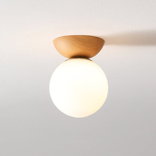 Taklampe Japansk Stil Minimalistisk Rund for Stue, Soverom og Gang - Justerbar LED Lysmoduser 0