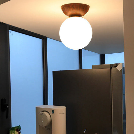 Taklampe Japansk Stil Minimalistisk Rund for Stue, Soverom og Gang - Justerbar LED Lysmoduser 8