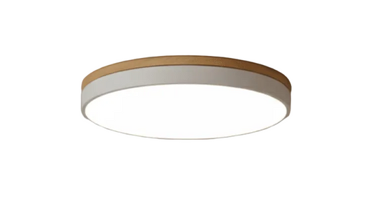 Taklampe med Naturlig Tre og Grønn Detalj 0