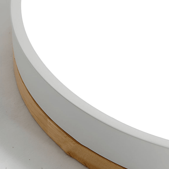Taklampe med Naturlig Tre og Grønn Detalj 5