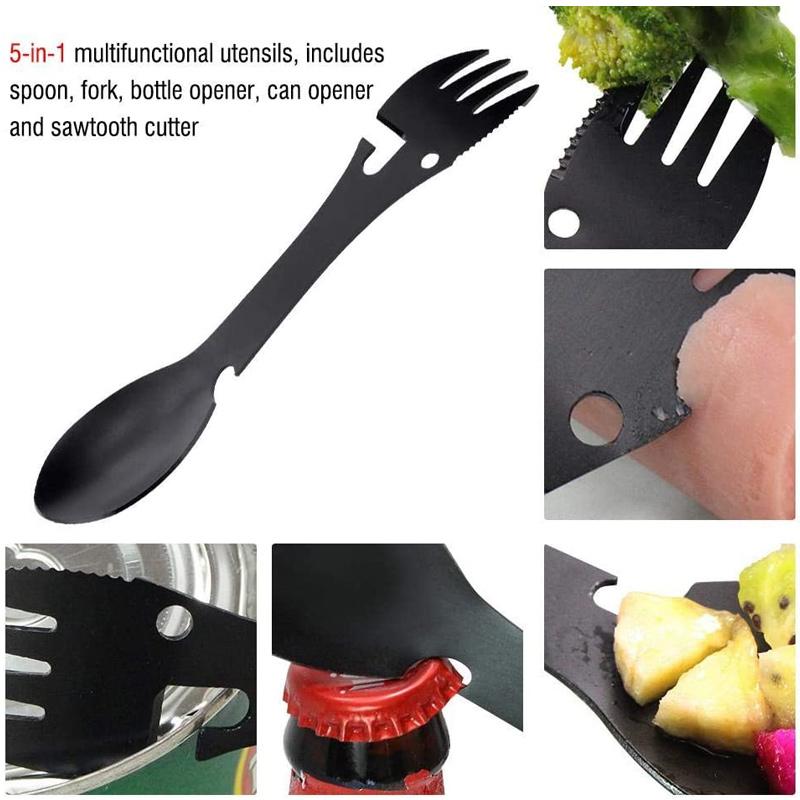 Taktisk Multiverktøy Spork 5 i 1 5