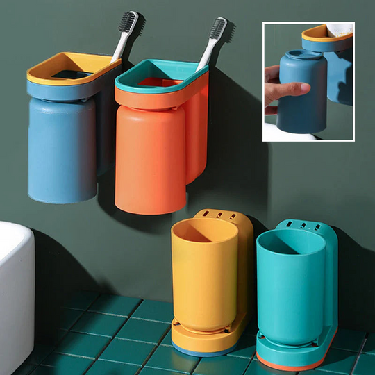 Tannbørsteholder for Bad med Multifunksjonell Design og Rask Drenering 6