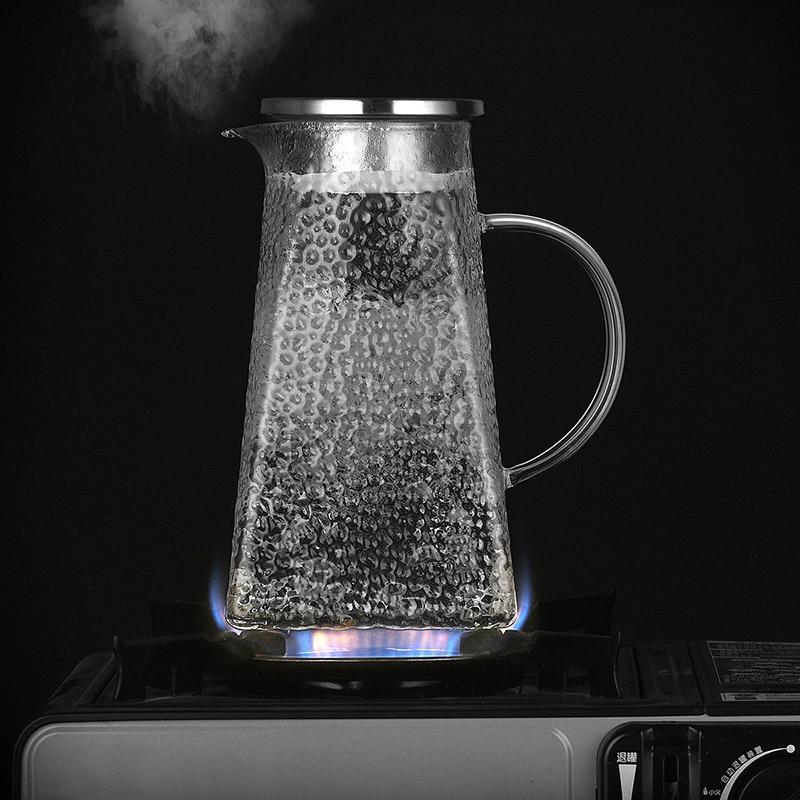 Tekanne i Glass med Filter for Te og Kaffe Moderne Design 1