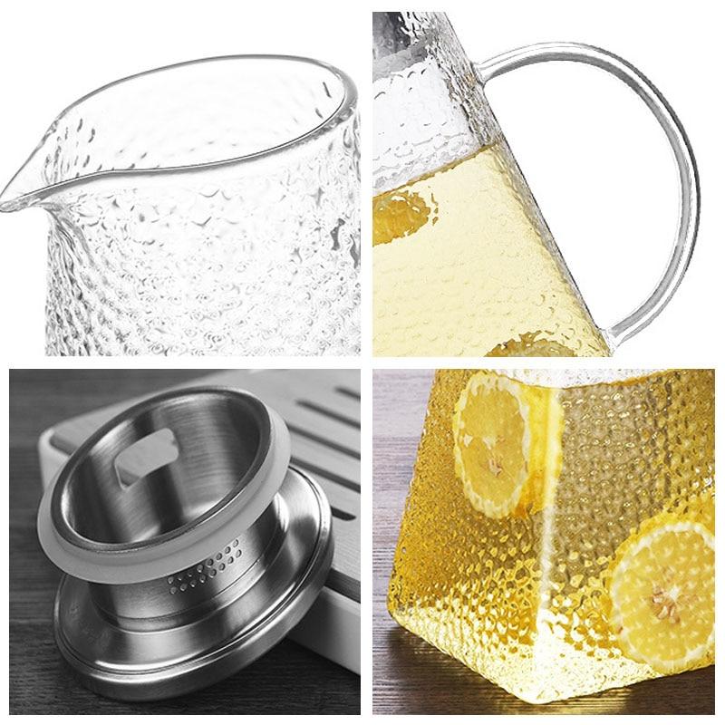 Tekanne i Glass med Filter for Te og Kaffe Moderne Design 4
