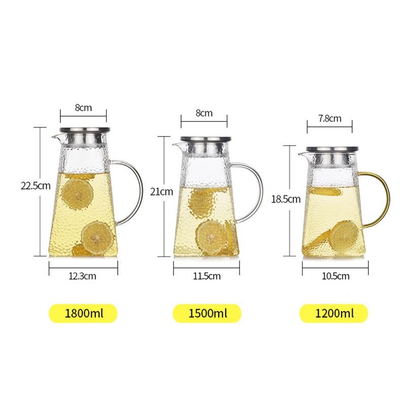Tekanne i Glass med Filter for Te og Kaffe Moderne Design 5