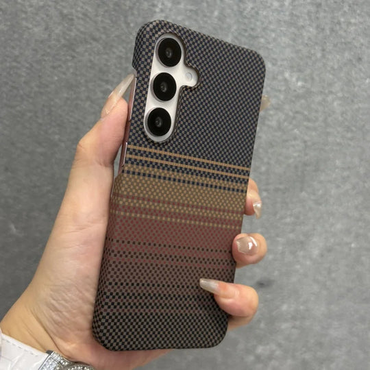 Telefondeksel for Samsung Galaxy S25 S24 Plus Ultra med karbonfibermønster 2