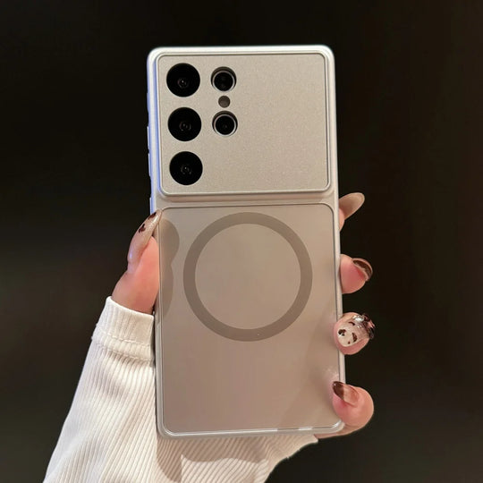 Telefonveske for Samsung Galaxy S23 S24 S25 S26 Ultra med Magnetisk Lader 11