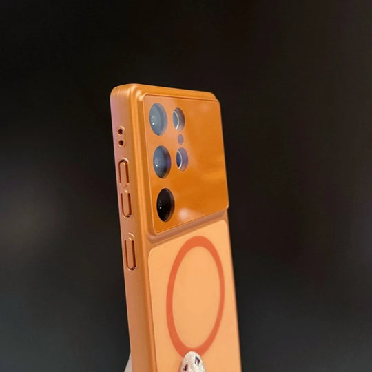 Telefonveske for Samsung Galaxy S23 S24 S25 S26 Ultra med Magnetisk Lader 2