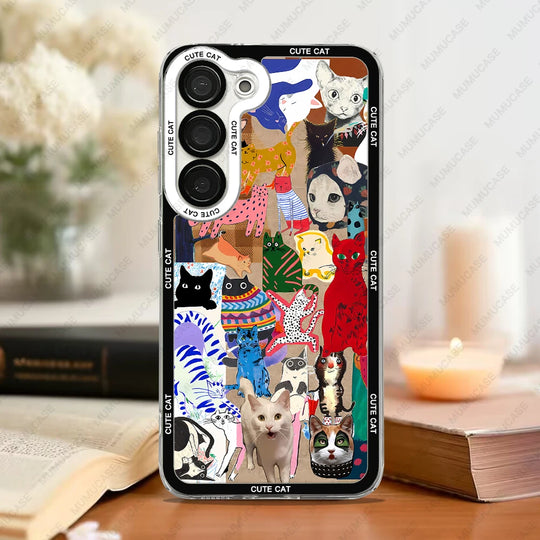 Telefonveske for Samsung Galaxy med kattemotiv 9