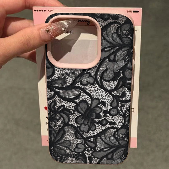 Telefonveske for iPhone med blondemønster 4