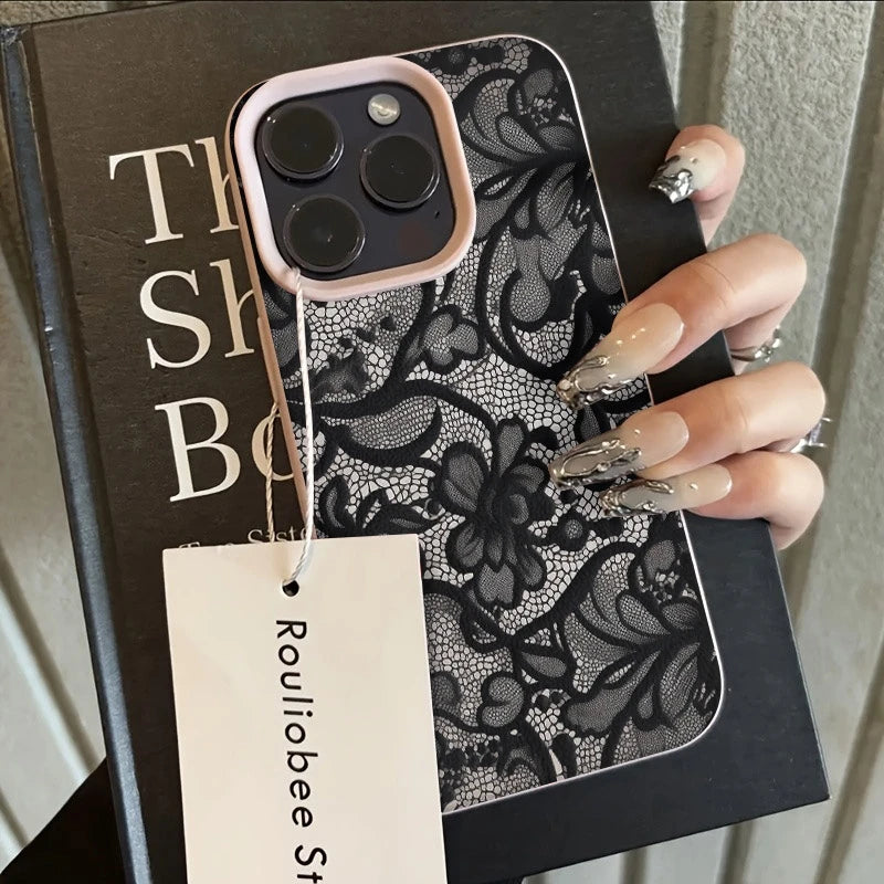 Telefonveske for iPhone med blondemønster 6