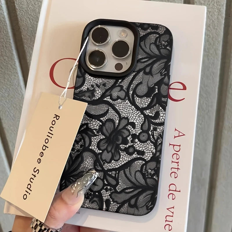 Telefonveske for iPhone med blondemønster 7