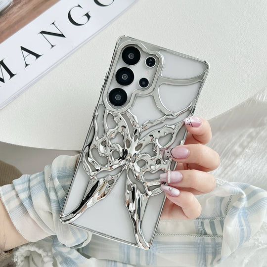 Telefonveske med 3D Sommerfugldesign for Samsung Galaxy 1