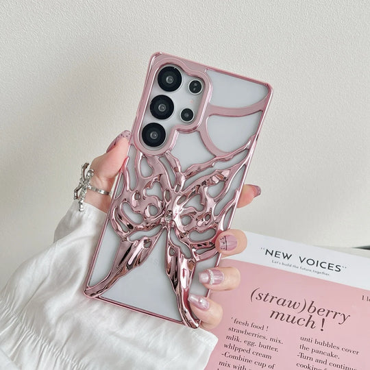 Telefonveske med 3D Sommerfugldesign for Samsung Galaxy 4