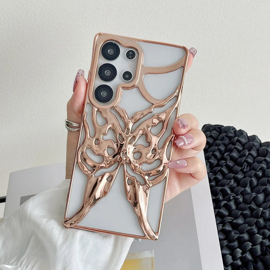 Telefonveske med 3D Sommerfugldesign for Samsung Galaxy 6