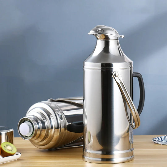 Termos for kvinner og menn med rustfritt stål og glassinnsats, 2,0–3,2 liter 2