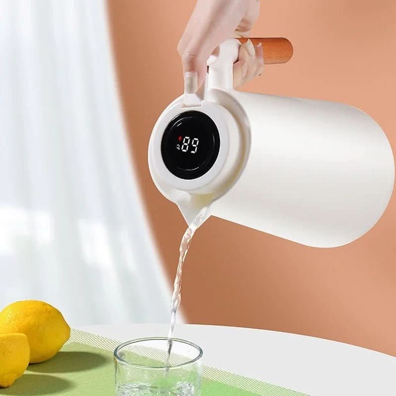 Termosflaske med Temperaturdisplay og Trehåndtak 8