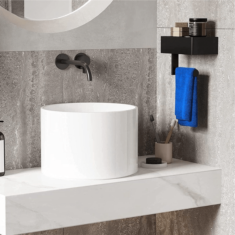 Toalettpapirholder med Oppbevaringsrom for Badet - Moderne Design og Multifunksjonell Funksjonalitet 3