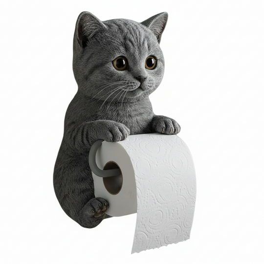 Toalettrullholder Kattedesign Veggmontert for Badet 0