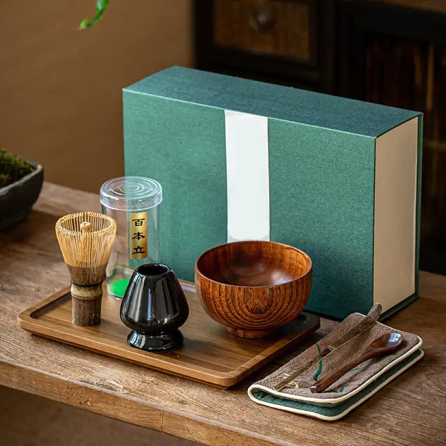 Tradisjonelt Matcha-gavesett for Te-seremonier 9