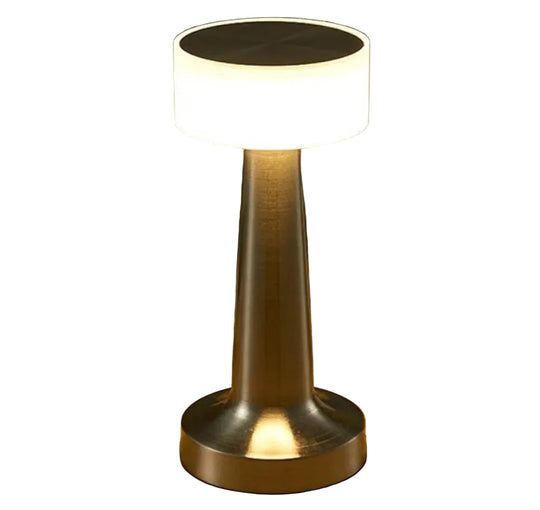 Trådløs Bordlampe med Dimmbar Lys og Gullramme 0