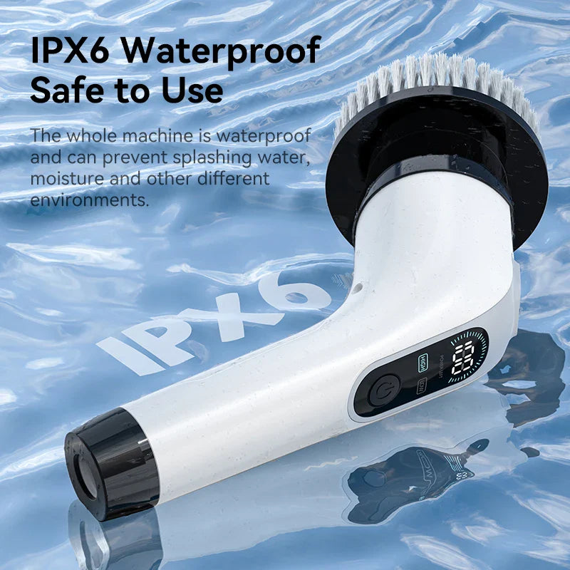 Trådløs Elektrisk Rengjøringsbørste Multifunksjonell 4