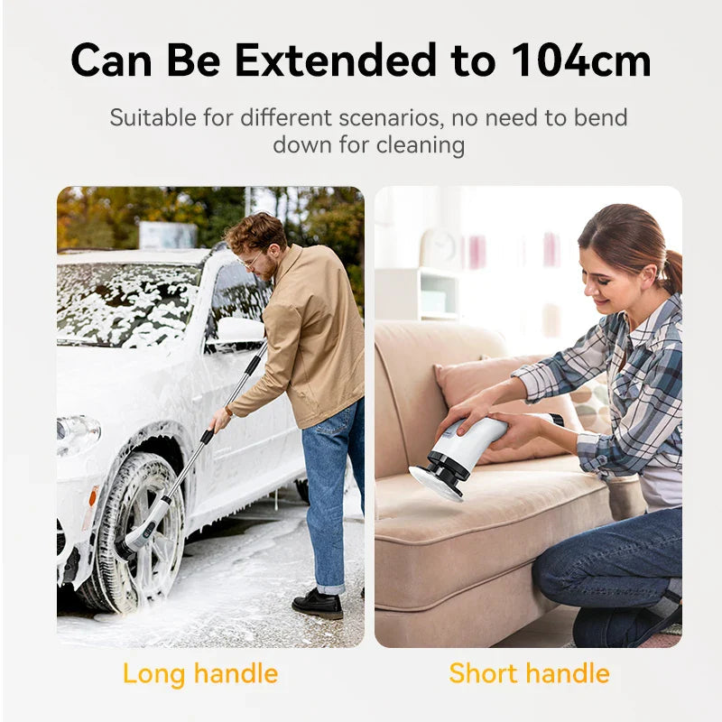 Trådløs Elektrisk Rengjøringsbørste Multifunksjonell 5