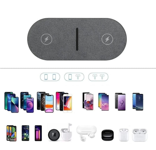 Trådløs Ladestasjon for iPhone og Samsung - 40W Hurtiglading Kompakt Design 6