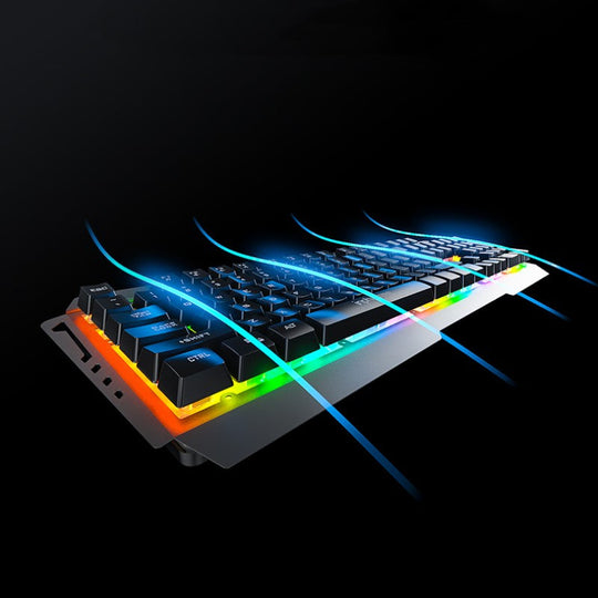 Trådløs Mus og Tastatur Sett med Regnbuebelysning for Gaming 2