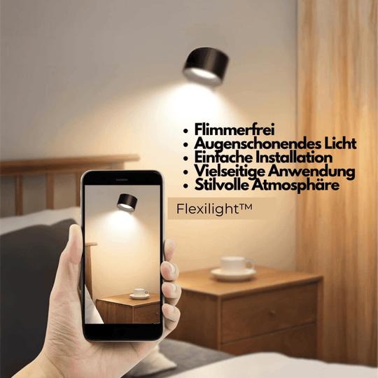 Trådløs Vegglampe Justerbar 360° Moderne Design 5