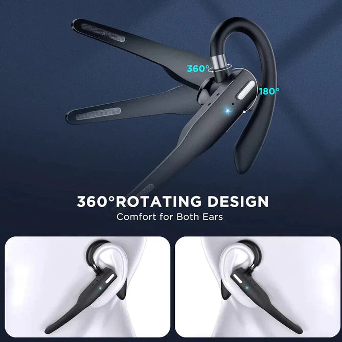 Trådløst Bluetooth 5.1 Headset med Dobbelt Mikrofon 7