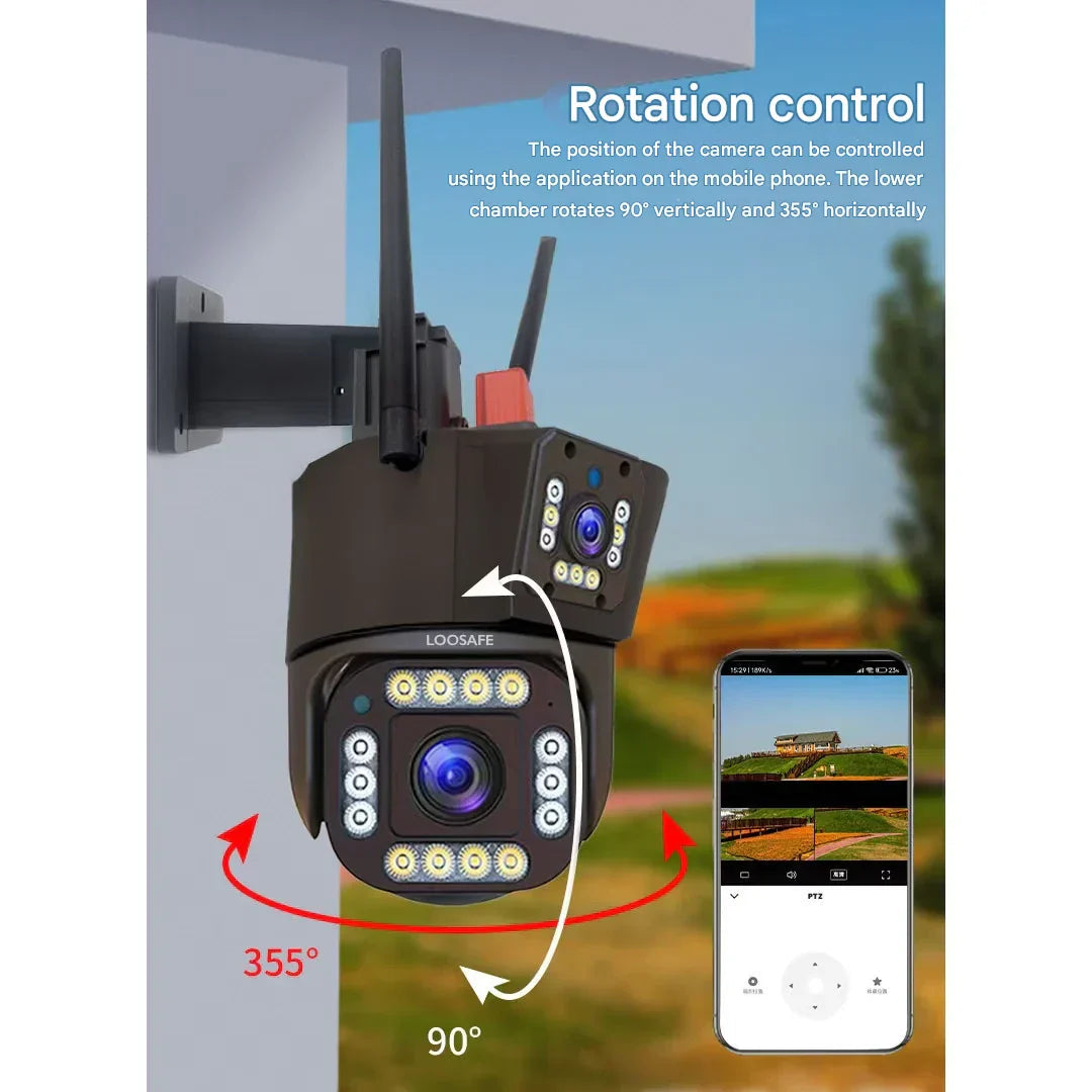 Trådløst Sikkerhetskamera 4K med Solcellepanel 8