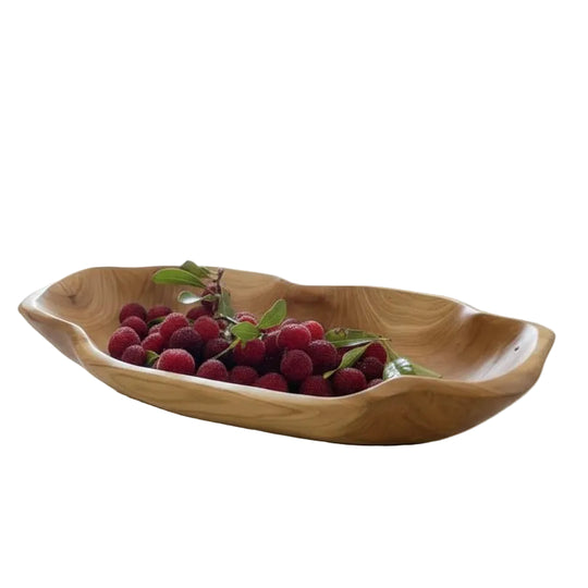 Trebrett med Buet Design for Servering 0