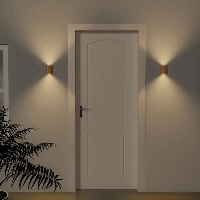 Trelampe med Bevegelsessensor og Oppladbart Batteri 3