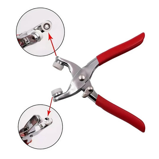 Trykkfestesett med Metallknapper og Tang 4