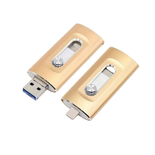 USB Flash-stasjon 3-i-1 for Mobiltelefon og Datamaskin Kompakt Design 0