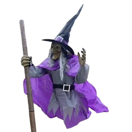 Uhyggelig Flygende Heks Halloween Dekorasjon 3