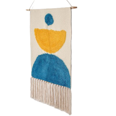 Unik Håndvevd Billedvev Boho Stil 0