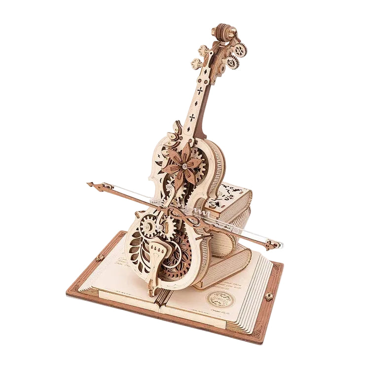 Unisex 3D Mekanisk Tre Cello Puslespill For Voksne Utfordring 0