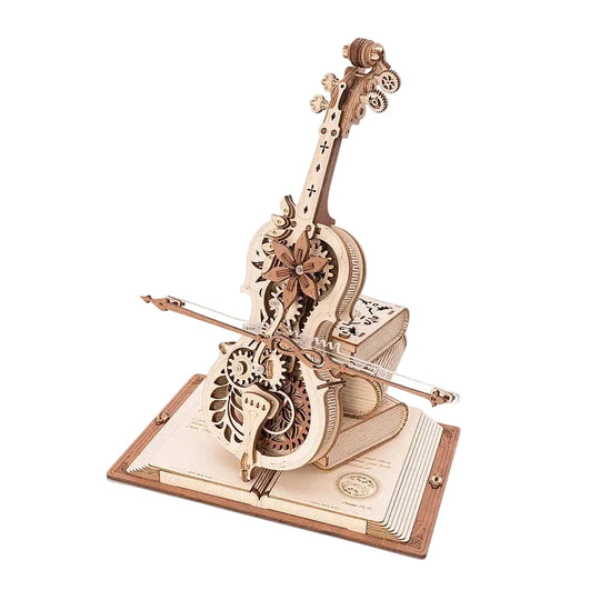 Unisex 3D Mekanisk Tre Cello Puslespill For Voksne Utfordring 0