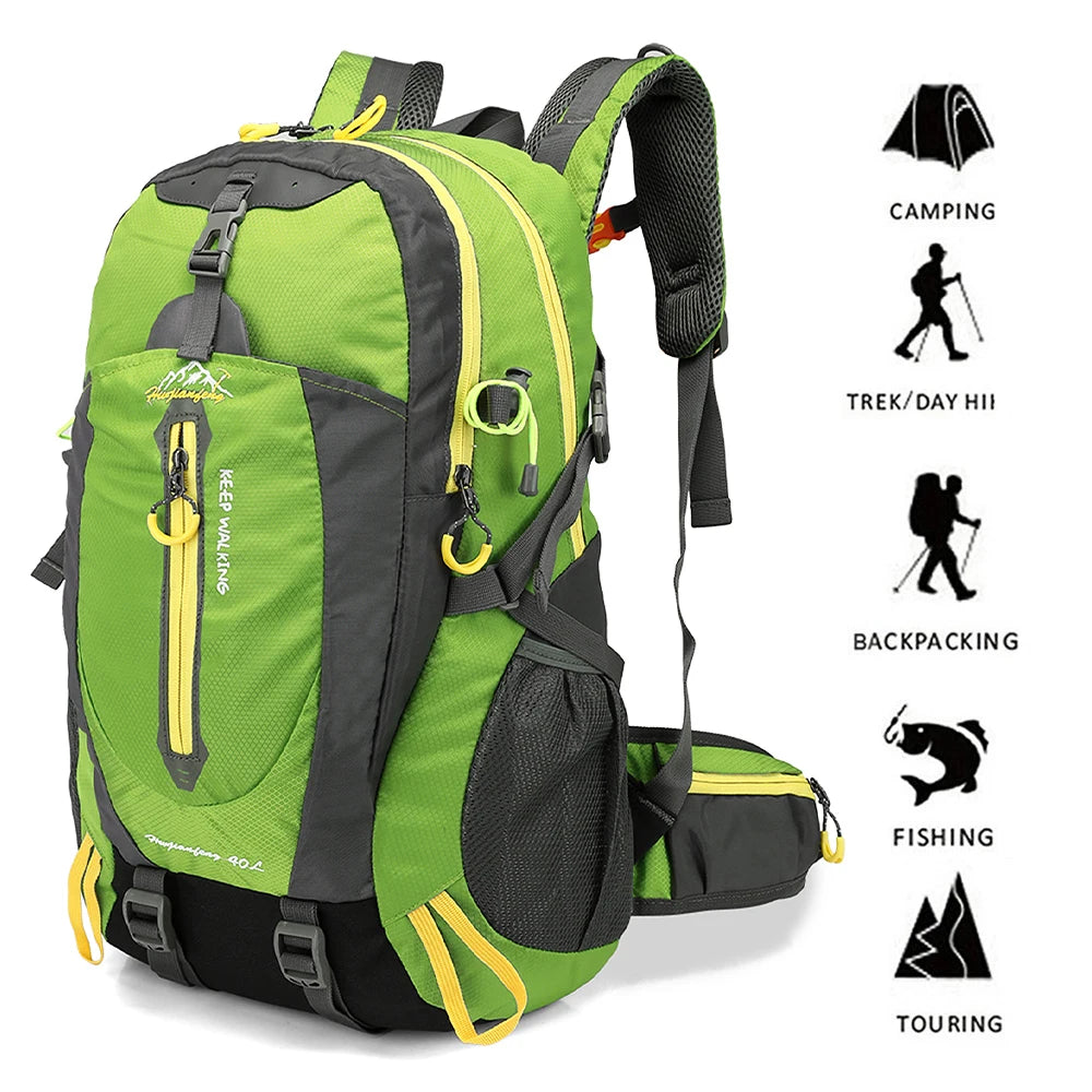 Unisex 40L Vanntett Reiseryggsekk for Camping og Vandring 2