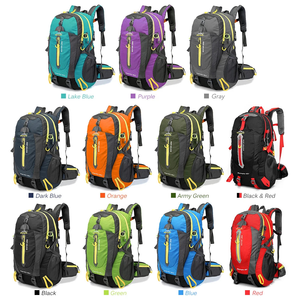 Unisex 40L Vanntett Reiseryggsekk for Camping og Vandring 5