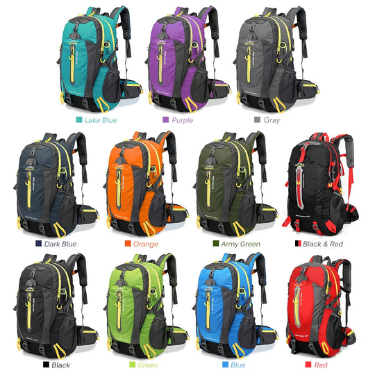 Unisex 40L Vanntett Reiseryggsekk for Camping og Vandring 5