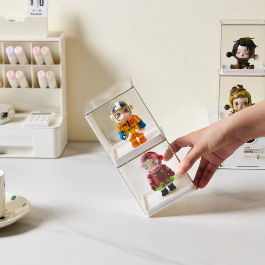 Unisex Akryl Displayboks Stabelbar med Avtakbart Lokk 2