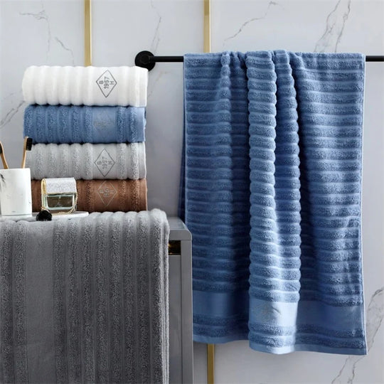 Unisex Badehåndkle med Ribbet Tekstur 1