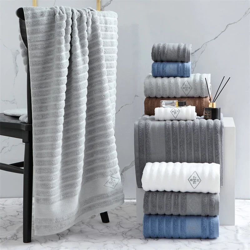 Unisex Badehåndkle med Ribbet Tekstur 4