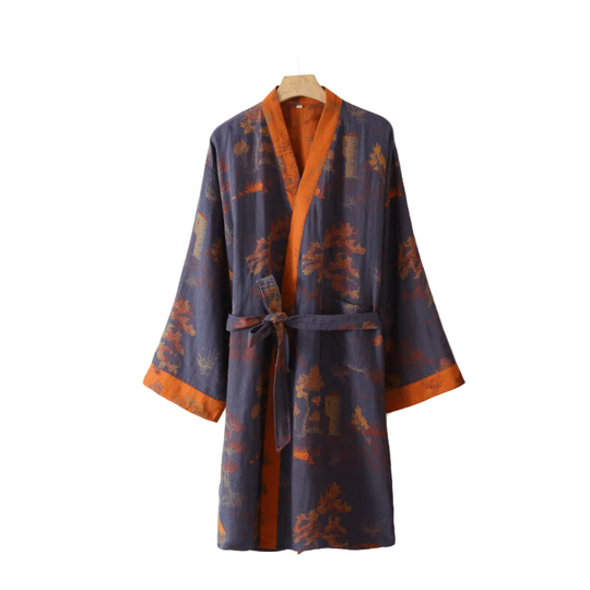 Unisex Badekåpe Kimono Retro Stil 0
