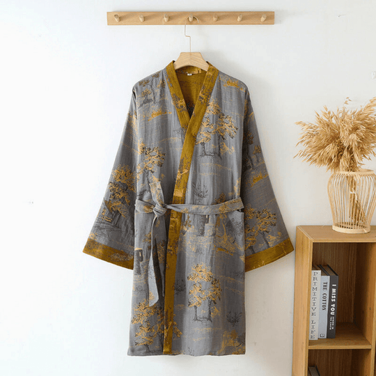 Unisex Badekåpe Kimono Retro Stil 2